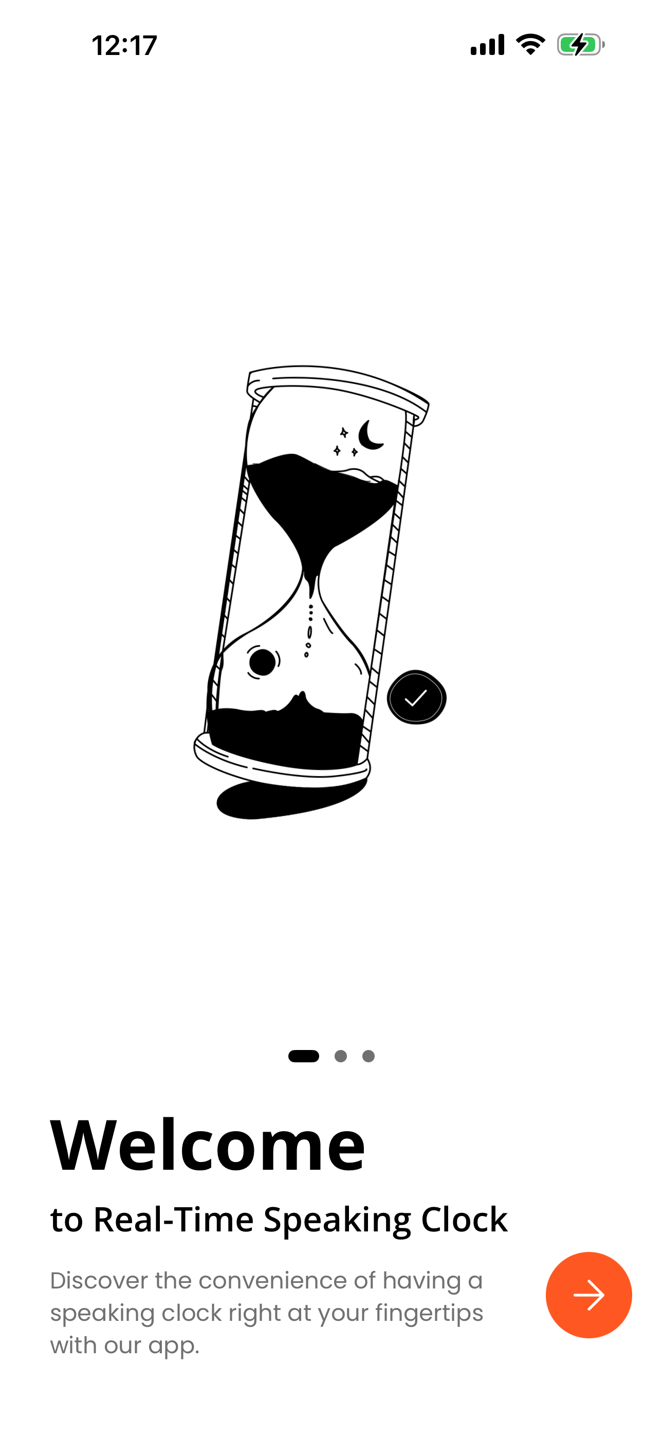 Speaking Clock with Voice screen 1 timed reminders